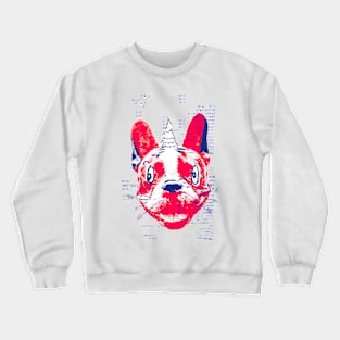 Absurd French Bulldog with a Tree Crewneck Sweatshirt